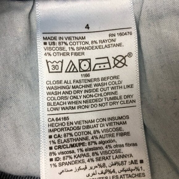 Old Navy Rockstar Super Skinny High Rise Button Fly Distressed size 4 inseam 27" - Picture 7 of 8